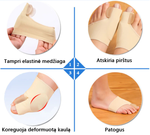 Koreguojantis kojos nykščio įtvaras HALLUX VALGUS